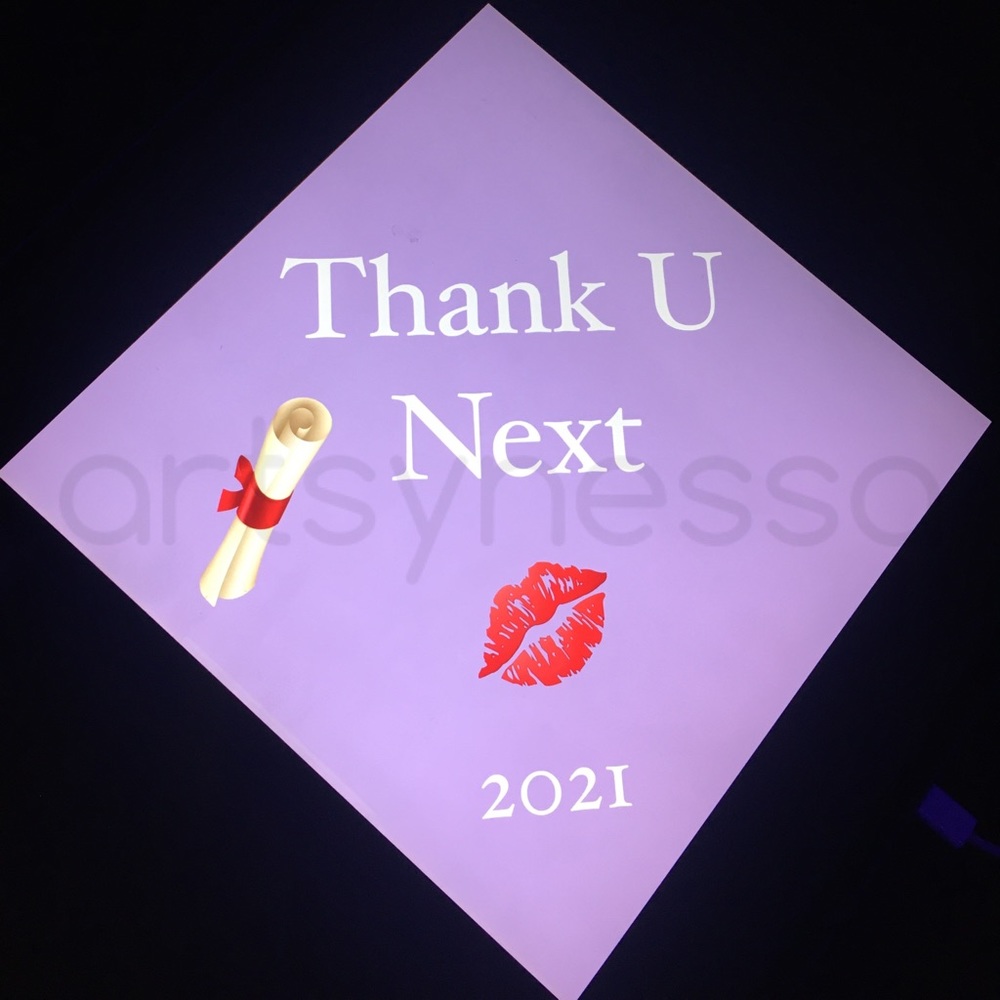 Thank You Next Graduation Cap Topper